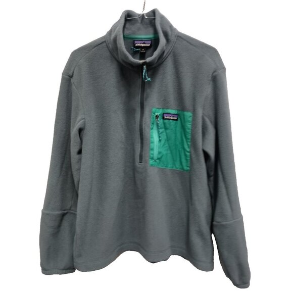 Patagonia Tops - Patagonia Microdini Fleece Pullover Womens Medium Plume Gray 1/2 Zip Sweatshirt